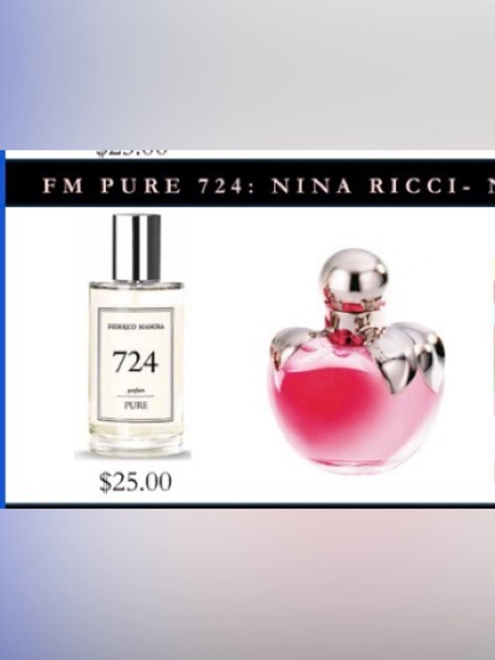 Federico Mahora PURE 724 Femme Parfum - inspired by Nina Ricci- Nina